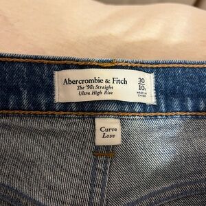 Abercrombie & Fitch Blue Straight Leg Jeans